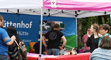 Stand beim Tag der offenen Tür auf der Asbacher Hütte - Stiftung kreuznacher diakonie